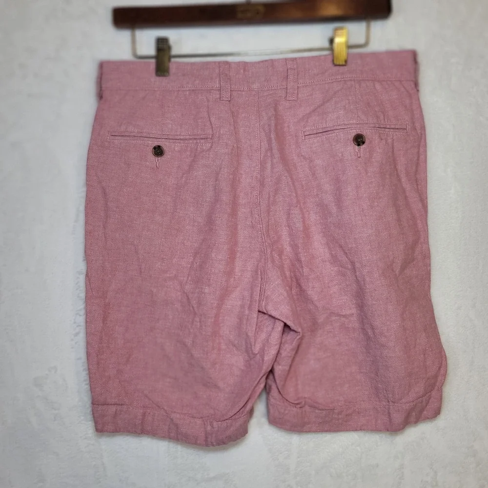 J Crew Linen Cotton Modern Preppy‎ Golf Shorts Men's Size 32 Resort Vacation